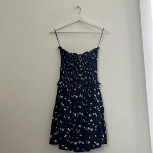 “Ocean Drive” Medium Dark Navy Blue with Daisy’s Mini Beach Dress